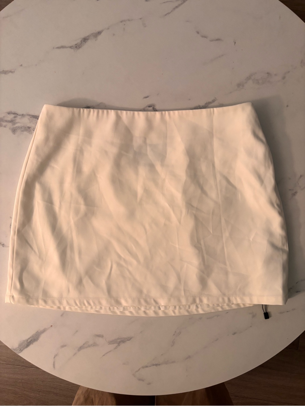 Women's Cream Mini Skirt Sleek Everyday Style